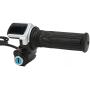 Motor Brushed Speed Controller, 36V 1000W ABS Aluminium Alloy 22mm 0.87in Speed Controller Throttle Grip with Locking Battery Display Throttle Twist Grip for Mini Bike for East China Big Surfing