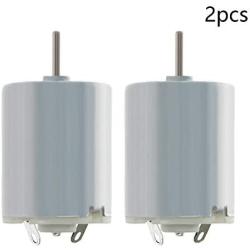 Fielect DC Motor 6V 11000RPM 0.35A Micro Motor Electric Motor Round Shaft for RC Boat DIY Airplane Toys Model DIY Hobby, 2 PCS