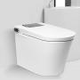 Trone Nobelet NETBCDER12.WH Electronic Bidet Toilet, Floor-Mounted Toilet Bowl with Heated Toilet Seat and Bidet with Dryer, Advanced Smart Toilet for Bathroom, White