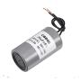 CBB60 Run Capacitor,75x40mm Cylinder for Air Compressor Water Pump Motor, 20uF 250V AC 2 Wires 50/60Hz, 1pcs