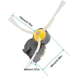 Odashen Side Brush Motor Module for iRobot Roomba 500 600 700 800 900 I3 Series Robot Vacuum Cleaner (Replacement Motor Module + Side Brush +Screwdriver)