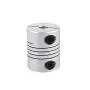 Xnrtop 5mm to 6mm Shaft Coupling 25mm Length 20mm Diameter Stepper Motor Coupler Aluminum Alloy Joint Connector for 3D Printer CNC Machine DIY Encoder(Pack of 2）