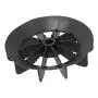Ladieshow Small Air Compressor Fan Blade Direct‑on‑Line Motor 14mm Shaft 150mm Outer Diameter Ball Type