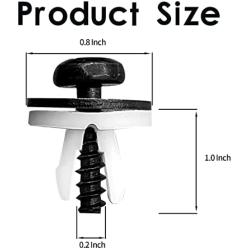 20sets Engine Splash Shield Guard Undertray Cover Screws Bolt Nut Clip Kit Compatible with Ford Escape F-150 Edge Focus Fusion C-Max S-Max Transit Lincoln MKC W708591S424