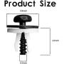 20sets Engine Splash Shield Guard Undertray Cover Screws Bolt Nut Clip Kit Compatible with Ford Escape F-150 Edge Focus Fusion C-Max S-Max Transit Lincoln MKC W708591S424