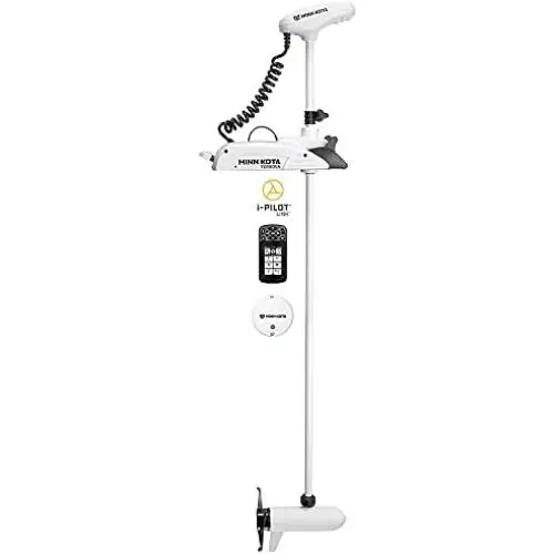 Moteur électrique de remorquage Minn Kota Riptide Terrova pour eau salée, montage avant, avec Digital Maximizer et i-Pilot Link GPS, 80 lbs de poussée, arbre de 72 pouces. Moteur électrique de remorquage Minn Kota Riptide Terrova pour eau salée, montage avant, avec Digital Maximizer et i-Pilot Link GPS, 80 lbs de poussée, arbre de 72 pouces.