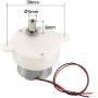 uxcell DC 6V 100 RPM High Torque Rotary Speed Cylinder Shape Deceleration Reducing Motor, 2-Wire Connecting