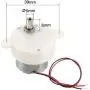 uxcell 2PCS DC 6V 100 RPM High Torque Rotary Speed Cylinder Shape Deceleration Reducing Motor, 2-Wire Connecting