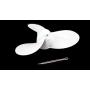 ITACO Boat Motor Propeller Assy Aluminium with Cotter Pin for 6F8-45942-01-EL 91490-30040 Yamaha Outboard 2HP 2 A B 3x7-1/4 5 P Outboard Motor Boat Engine
