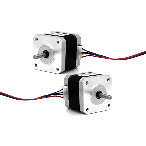 2pcs 3D Printer NEMA17 Stepper Motor Kit 1.0A 33N.cm (47oz.in) 4-Lead Wire with 1m Cable (2LL3401MOTOR)