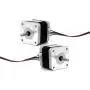 2pcs 3D Printer NEMA17 Stepper Motor Kit 1.0A 33N.cm (47oz.in) 4-Lead Wire with 1m Cable (2LL3401MOTOR)