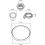 1 Set E-Bike Hub Motor Nuts Bike Safety Washers Electric Bicycle Wheel Lock Nuts Motor Axle Bolt Screw for 250W-500W Motors with 12mm Shaft