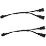 Kingshowstar 2PCS Flexible LED Strip Light and 2 PCS 1 Female to 2 Male Splitter for Motorcycle LED Light Kit