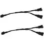 Kingshowstar 2PCS Flexible LED Strip Light and 2 PCS 1 Female to 2 Male Splitter for Motorcycle LED Light Kit