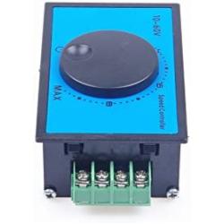 KNACRO DC Brush Motor Speed Controller DC 12V 24V 36V 48V 60V (DC10-60V) 20A Soft-starting 0-100% Speed Range