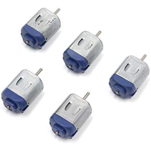 FarBoat 5Pcs DC Motor 0-6V 5000RPM Mini Motor for DIY Toy Mini USB Fan Science Experiment Appliance