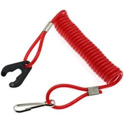 HAJXZH Outboard Motor Engine Flameout Switch Cord Safety Stop Switch Lanyard Engine Ignition Emergency Kill Stop Lanyard Rope Clip Hook