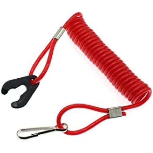 HAJXZH Outboard Motor Engine Flameout Switch Cord Safety Stop Switch Lanyard Engine Ignition Emergency Kill Stop Lanyard Rope Clip Hook