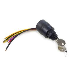 Boat Engine Ignition Switch Fits for Mercury Control Box Applications, Motor Starter Assembly 3 Position 6 Wire | OE Replacement 8717009A2 17009A2 MP41070 MP410701 MP410702