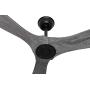 Goozegg 60-Inch Outdoor Ceiling Fan with Remote No Light 3 Balsa Wood Blades Energy Efficient DC Motor, Accent Pewter