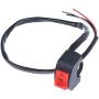 Zboro 22mm Universal Motorcycle Switch ON/ON/OFF Connector Push Button Switch Handlebar Headlight Fog Spot Light Controller Switch
