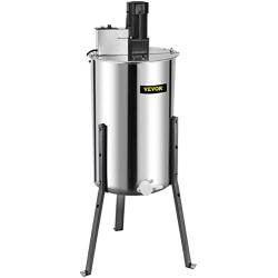 BestEquip Electric Honey Extractor Separator 2 Frame Bee Extractor Stainless Steel Honeycomb Spinner Crank. Beekeeping Extraction Apiary Centrifuge Equipment