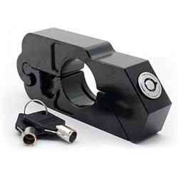 Motorcycle Locks Heavy Duty Anti Theft Adjustable Bike Handlebar Lock for Protection Universal ATV Alloy CNC Handle Throttle Grip Security Lock with 2 Keys,Motorcycle Lock