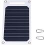 Solar Panel,10W 5V Solar Panel Charger with Buckles Semi Flexible Portable Monocrystalline Solar Charging Tool Mobile Power Supply,for Automobiles Ships Motorcycles Household Appliances Outdoor