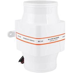 Acouto Bilge Air Blower 12V 4inch 270CFM in‑Line Marine Bilge Air Blower 4
