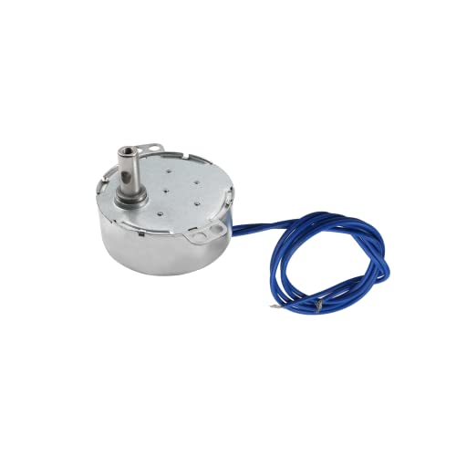 Fielect Synchronous Motor AC 110V 15-18RPM Turntable Motor CW Direction 4W TYC-50 Horizontal Hole Tapping Shaft for Hand-Made, School Project, Model or Guide Motor