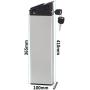 Jieoto E-Bike Lithium-ion Battery 36V 8AH 10AH 13AH 15AH Folding Bike Replacement Battery with Charger and BMS Protection Board, for Electric Bicycle 250W 350W 500W 750W 1000W Motor