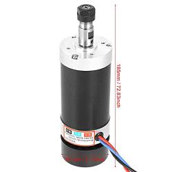 WS55-22 ER11 Brushless Spindle Motor, CNC Spindle + Drive + Power Supply + Fixed Clamp 500W, Motor Drive Controller