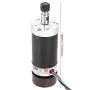 WS55-22 ER11 Brushless Spindle Motor, CNC Spindle + Drive + Power Supply + Fixed Clamp 500W, Motor Drive Controller