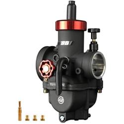 NIBBI Replacement Orginal High Performance Speed Modified Carburetor PE30MM Main jet Slow jet Fit Motorcycle Scooter Atv Dirt bike 180CC-300CC Honda Yamaha Suzuki Kawasaki CG GY6 Engine