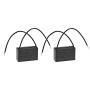 uxcell Ceiling Fan Capacitor CBB61 5uF 250V AC 2 Wires Metallized Polypropylene Film Capacitor 47x29x18mm for Electric Fan Pump Motor Generator 2Pcs