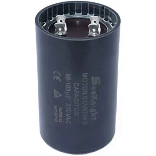 BlueNatHxRPR 86-103 MFD (uF) Motor Start Capacitor Compatible for Franklin Control Box 2801074915, CRC 2824085015 3/4 and 1 HP Well Pump and Others