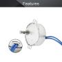 Fielect Synchronous Motor AC 110V 30RPM Synchron Motor Turntable Motor CW Direction 4W TYC-50 Horizontal Hole Shaft