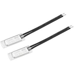 uxcell KSD9700 Thermostat, 125℃ Normally Close Temperature Switch Thermal Switch, N.C 10A Metal Temperature Controller 2pcs