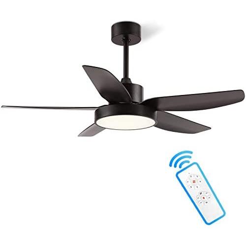 Ventilateur de plafond 140 cm avec lumière et télécommande, ALUOCYI, modèle éclipsable, 5 pales, 6 vitesses, moteur silencieux réversible, pour chambre, salon, intérieur ou extérieur. Ventilateur de plafond 140 cm avec lumière et télécommande, ALUOCYI, modèle éclipsable, 5 pales, 6 vitesses, moteur silencieux réversible, pour chambre, salon, intérieur ou extérieur.