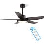 Ventilateur de plafond 140 cm avec lumière et télécommande, ALUOCYI, modèle éclipsable, 5 pales, 6 vitesses, moteur silencieux réversible, pour chambre, salon, intérieur ou extérieur. Ventilateur de plafond 140 cm avec lumière et télécommande, ALUOCYI, modèle éclipsable, 5 pales, 6 vitesses, moteur silencieux réversible, pour chambre, salon, intérieur ou extérieur.