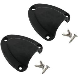 CSNSD Marine Clam Shell Vent 2PCS 63x57mm Nylon Marine Wire Cable Vent Cover with 6PCS Installation Screws for Boat Yacht Clamshell Vent
