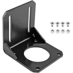 Biaungdo DC Motor Mounting Bracket, 57 Stepper Motor DC Gear Motors Fixed Mount Mounting Base, L-Shape Fixed Seat Gear Reduction Motor Holder with Screw Nut