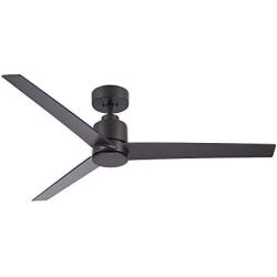 Noble Home Ceiling Fan with Remote Outdoor Wet Rated Fixture with Premium DC Motor and 6 Speed Controller Downrod Mount for Overhead Hanging, Bronze, 54 Inch