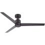 Noble Home Ceiling Fan with Remote Outdoor Wet Rated Fixture with Premium DC Motor and 6 Speed Controller Downrod Mount for Overhead Hanging, Bronze, 54 Inch