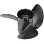 FYMP 10.25 x 14/15/16-G Polished/Black Stainless Steel Boat Outboard Propeller for Yamaha Engines 40-60,13 Spline Tooth,Rh,Same Style as Original ybs Prop;Fit Havoc Duck Boat,Duck Hunting or Fishing