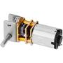 Fielect DC 6V 4RPM Reversible Worm Geared Motor High Torque Electric Gear Motor Turbine Worm Gear Box Reduction Motor, Single Shaft GW12GA