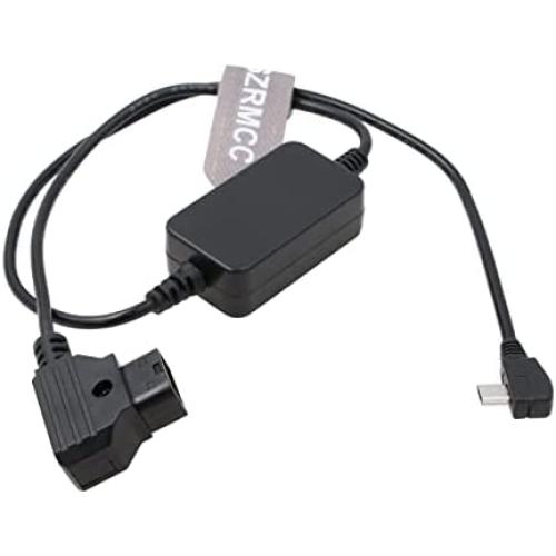 SZRMCC Nucleus Nano Follow Focus Motor or Handwheel Right Angle Micro USB 5V Regulated to D-Tap Power Cable for Tilta