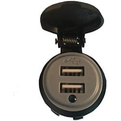 XYZ Boat Supplies Dual USB Charger Socket for Boat/Rv/Car/Motor-Home (4.2 Amp Dual USB)
