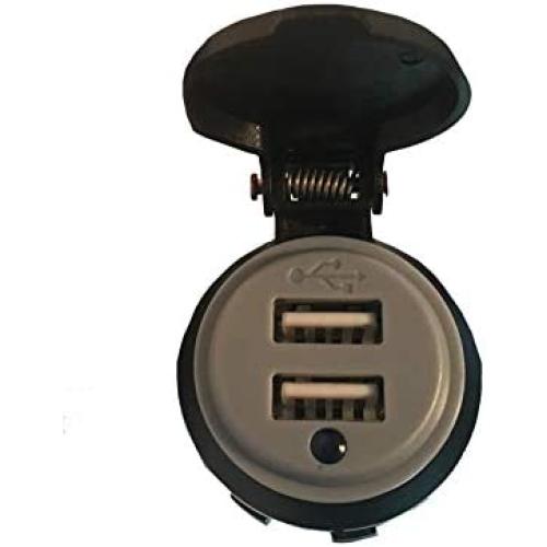 XYZ Boat Supplies Dual USB Charger Socket for Boat/Rv/Car/Motor-Home (4.2 Amp Dual USB)