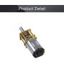 Fielect Mini Gear Motor DC 12V 30RPM Micro Gear Motor, Speed Reduction Motor N20 for RC Car, Robot Model, DIY Engine Toys
